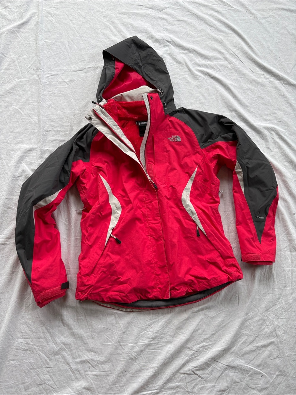 North Face Boundary Triclimate
3 in 1 Ski Jacket Pink & Charcoal Women’s Large